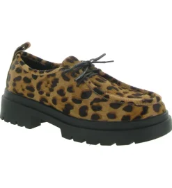 chaussures a lacets - Derby - femme - Cuir - Léopard - Bibi lou