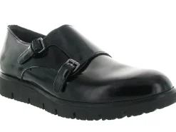 chaussures a lacets - Derby - femme - Cuir - Noir - Luparense srl