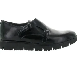chaussures a lacets - Derby - femme - Cuir - Noir - Luparense srl