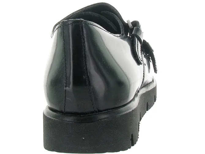 chaussures a lacets - Derby - femme - Cuir - Noir - Luparense srl