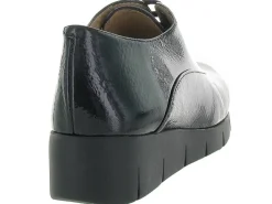 chaussures a lacets - Derby - femme - Cuir - Noir - Unisa