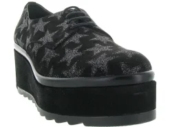 chaussures a lacets - Derby - femme - Nubuck - Noir - Jhay