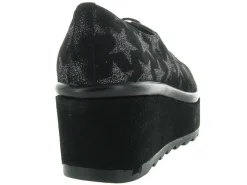 chaussures a lacets - Derby - femme - Nubuck - Noir - Jhay