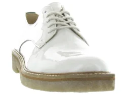 chaussures a lacets - Derby - femme - Cuir - Blanc - Kickers