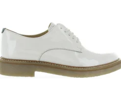 chaussures a lacets - Derby - femme - Cuir - Blanc - Kickers