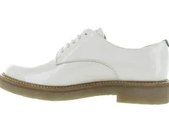 chaussures a lacets - Derby - femme - Cuir - Blanc - Kickers