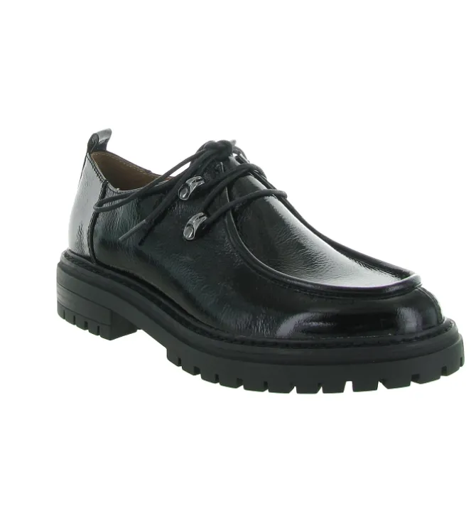 chaussures a lacets - Derby - femme - Cuir - Noir - Regarde le ciel...