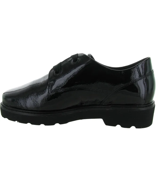 chaussures a lacets - Derby - femme - Cuir - Noir - Mephisto