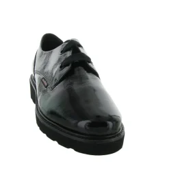 chaussures a lacets - Derby - femme - Cuir - Noir - Mephisto
