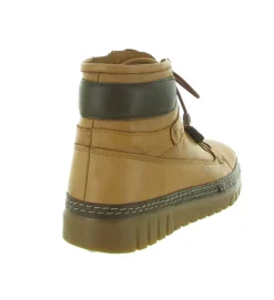 chaussures a lacets - Détente - femme - Cuir - Camel - Madory