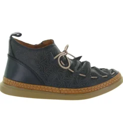 chaussures a lacets - Détente - femme - Cuir - Bleu Marine - Madory