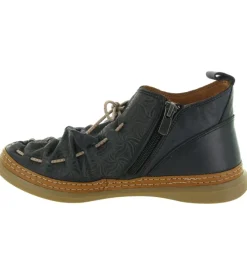 chaussures a lacets - Détente - femme - Cuir - Bleu Marine - Madory