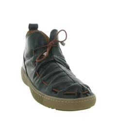 chaussures a lacets - Détente - femme - Cuir - Noir - Madory