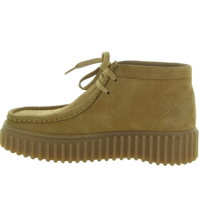 chaussures a lacets - Détente - femme - Nubuck - Marron - Clarks
