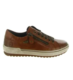 chaussures a lacets - Détente - femme - Cuir - Marron - Remonte