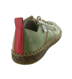 chaussures a lacets - Détente - femme - Synthétique - Vert - Rieker