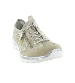 chaussures a lacets - Détente - femme - Synthétique - Beige - Rieker