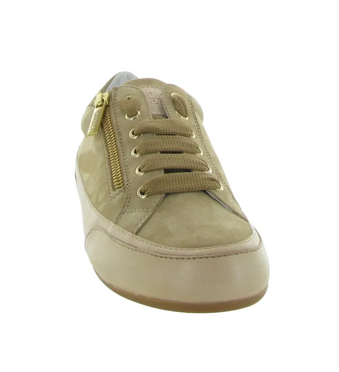 chaussures a lacets - Détente - femme - Cuir - Beige - Candice cooper