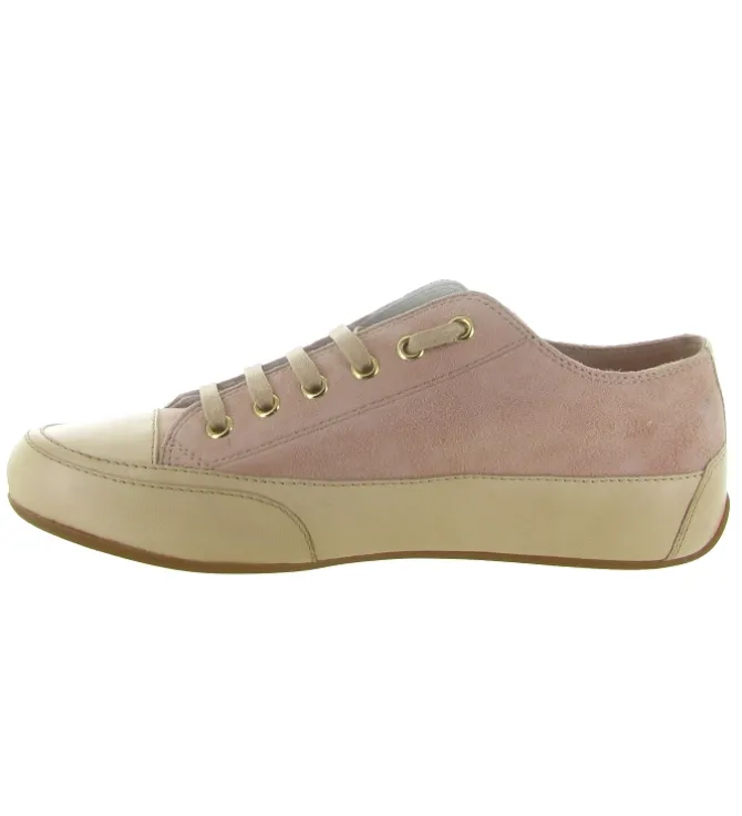 chaussures a lacets - Détente - femme - Cuir - Rose - Candice cooper
