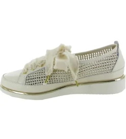 chaussures a lacets - Détente - femme - Cuir - Beige - Xsa
