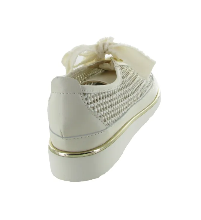 chaussures a lacets - Détente - femme - Cuir - Beige - Xsa