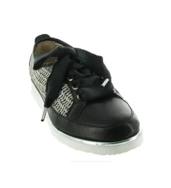 chaussures a lacets - Détente - femme - Cuir - Noir - Xsa
