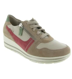 chaussures a lacets - Détente - femme - Cuir - Gris - Mephisto