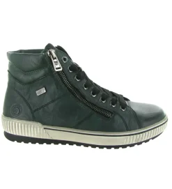 chaussures a lacets - Détente - femme - Cuir - Vert - Remonte