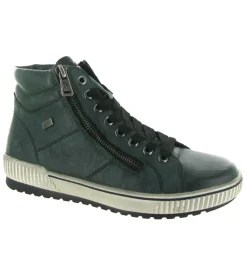 chaussures a lacets - Détente - femme - Cuir - Vert - Remonte