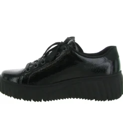 chaussures a lacets - Détente - femme - Cuir - Noir - Rieker
