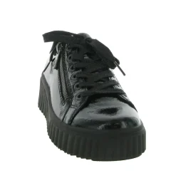 chaussures a lacets - Détente - femme - Cuir - Noir - Rieker