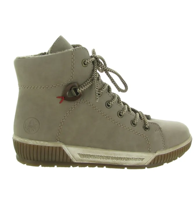 chaussures a lacets - Détente - femme - Synthétique - Gris - Rieker