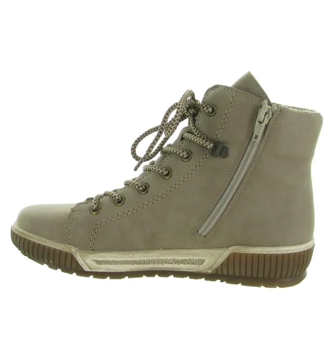 chaussures a lacets - Détente - femme - Synthétique - Gris - Rieker