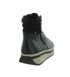 chaussures a lacets - Détente - femme - Cuir - Noir - Rieker