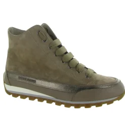 chaussures a lacets - Détente - femme - Cuir - Gris - Candice cooper