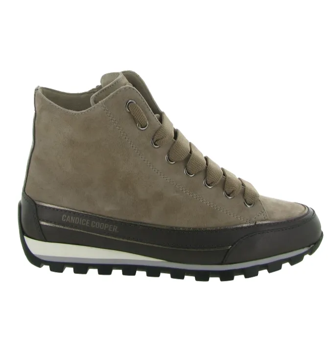 chaussures a lacets - Détente - femme - Cuir - Taupe - Candice cooper