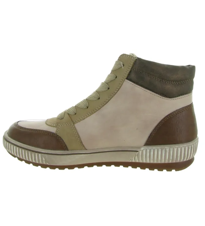 chaussures a lacets - Détente - femme - Cuir - Beige - Remonte