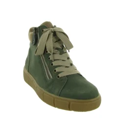 chaussures a lacets - Détente - femme - Cuir - Vert - Remonte