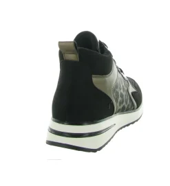 chaussures a lacets - Détente - femme - Cuir - Noir - Remonte