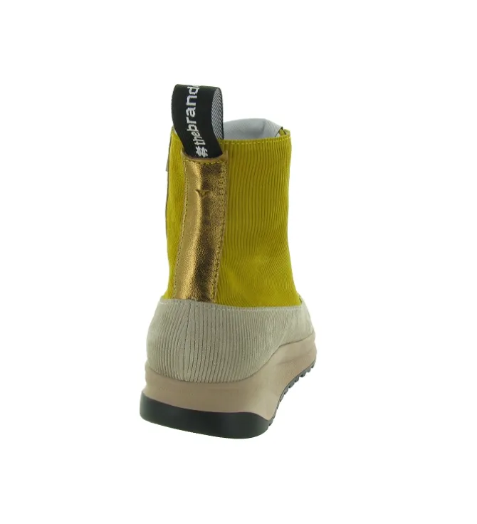 chaussures a lacets - Détente - femme - Nubuck - Jaune - Vaddia
