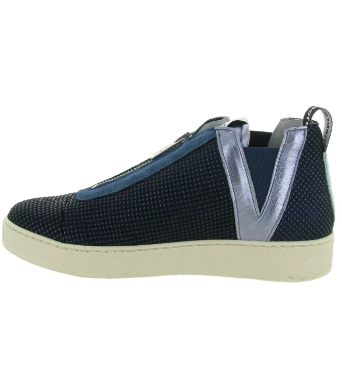 chaussures a lacets - Détente - femme - Cuir - Bleu Marine - Vaddia
