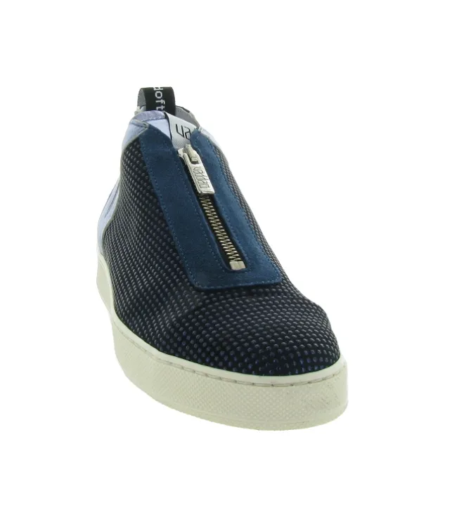 chaussures a lacets - Détente - femme - Cuir - Bleu Marine - Vaddia