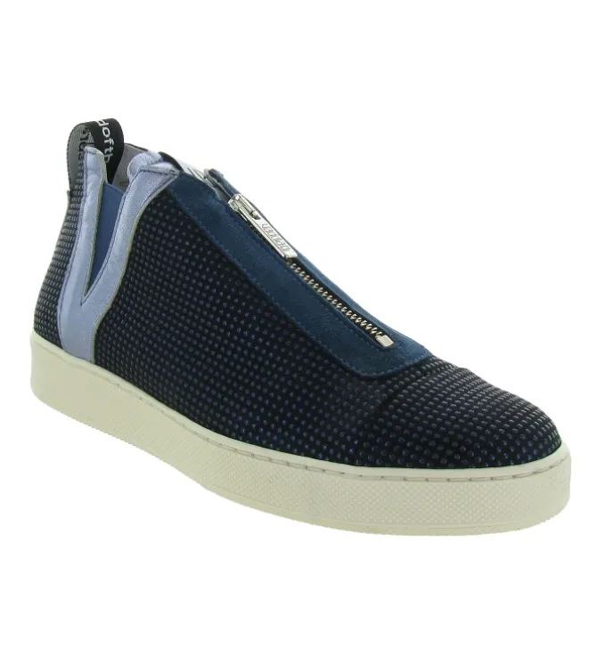 chaussures a lacets - Détente - femme - Cuir - Bleu Marine - Vaddia