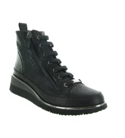 chaussures a lacets - Détente - femme - Cuir - Noir - Xsa