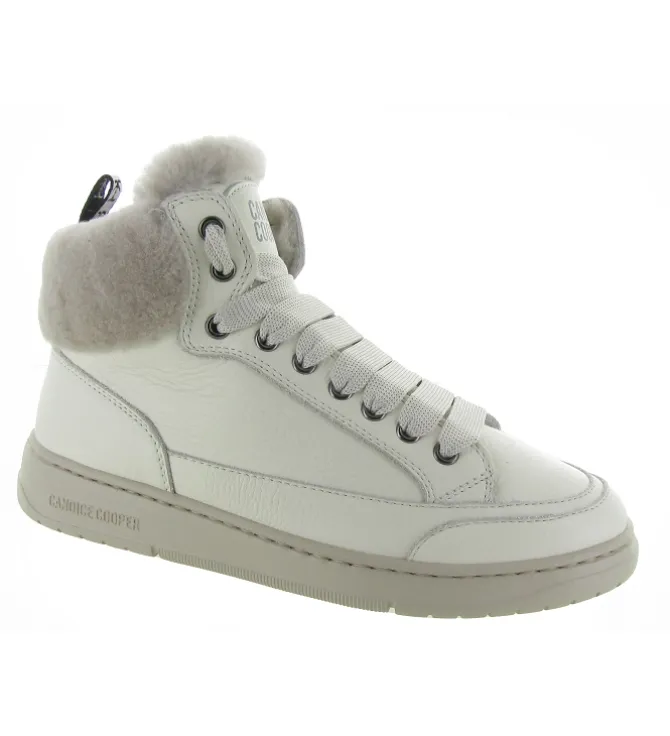 chaussures a lacets - Détente - femme - Cuir - Beige - Candice cooper