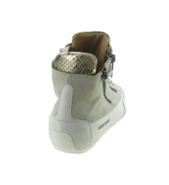 chaussures a lacets - Détente - femme - Cuir - Gris - Candice cooper