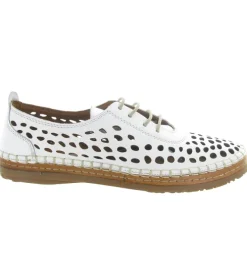 chaussures a lacets - Détente - femme - Cuir - Blanc - Madory