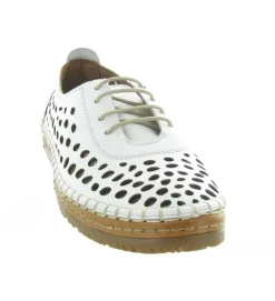 chaussures a lacets - Détente - femme - Cuir - Blanc - Madory