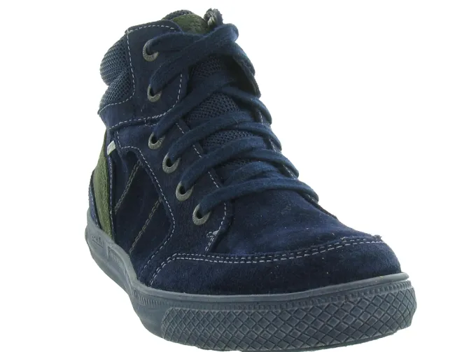 chaussures a lacets - - junior garcon - Cuir - Bleu Marine - Superfit