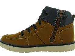 chaussures a lacets - - junior garcon - Nubuck - Jaune - Geox